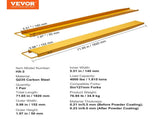 Pallet Fork Extensions,820 mm Length40 mm Width, Heavy Duty Steel Fork Extensions for Forklifts, V952-JZHCTYTS72IN6IP5LV0