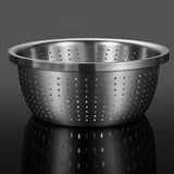 SOGA Stainless Steel Nesting Basin Colander Perforated Kitchen Sink Washing Bowl Metal Basket BOWL607