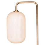 Sarantino Metal Floor Lamp With Opal Glass Shade LMP-MLM-9052