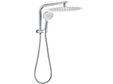 Chrome 2in1 Round Shower Head Set 12" Rainfall & 3 Mode Handheld Gooseneck Arm V1233-A703ROHR002M4CKSR112