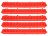 5Set Thicken Bird Feeder Outdoor Hanging Plastic Pigeons Feeding Device Cage Accessory Red V1294-YM0901-3111210045211