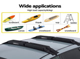 GIANTZ Kayak Roof Rack for Car, Universal Soft Roof Rack Pads for Surfboard SUP Canoe, Roof Bars for CAR-RFBAR-FOAM-25
