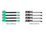 Wheel Chock Tie-Down Kit, Tire-Style Tow Dolly Strap, Car Tie Down Kit with Heavy-Duty Hook, Break V952-CLJGTJ2LTXZX66N3Q001V0