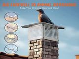 Chimney Cap 304.8 x 304.8mm, 304 Stainless Steel Fireplace Chimney Cover, Not Easily Toppled & V952-BXGFXPDYDGYS8DSKIV0