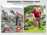 Ergonomic Weed Eater Handle Extension with Adjustable Angle and Shoulder Strap, Durable Aluminum V1107-CS-GCJFZBS