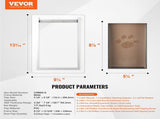 Pet Door, 23.6 x 33.5 cm Metal Frame with Lock and 3-Flap System, Weatherproof Doggy Door, Easy to V952-QSCWMSMTZ3P0LV4GIV0