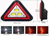 LED Emergency Warning Triangle, Portable USB Rechargeable 4 Light Modes V1263-JX-5808