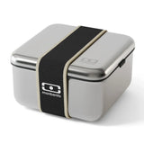 Monbento Mb Sense L The microwave-Safe Metal Lunch Box - Black Onyx V398-MO-82270002