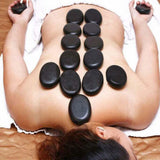 16 Pcs Hot Massage Basalt Stone Volcanic Stones Kit Rock SPA Oiled Massager Salon V201-W12783248