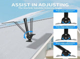 For Starlink Gen 3 Mount Mounting Kit Heavy Duty Roof &Wall 180&deg Adjustable Pole V201-W14015823