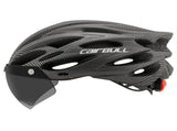 Road Bike Helmet Mountain Bike Helmet Cycling Helmet With Visor Bicycle Helmet - Black - Size V1106-140-330002-BLK-L59-61CM