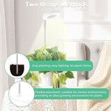 Full Spectrum LED Plant Grow Light with Telescopic Stand, Angel Ring Design, Dimmable Timer & V1341-ZY-76TZSDPE-3PCS-B