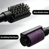 Rechargeable Electric Grill Cleaning Brush, Cordless 3 Speed Stainless Steel Brush Head, IPX5 V1189-LC-HW-00410