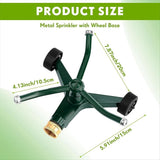 Metal Rotary Lawn Sprinkler 3 Arm Heavy Duty 360 Degree Automatic Revolving Whirling Water Sprinkler V1370-AZ4-08228