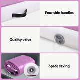 Everfit 3M Air Track Gymnastics Tumbling Exercise Yoga Mat W/ Pump Inflatable Purple ATM-3-1-01M-PU-AP
