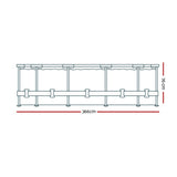 Bestway Swimming Pool 366x76cm Steel Frame Round Above Ground Pools w/ Filter Pump 6473L BW-POOL-366CM-56680