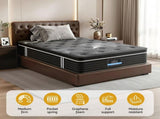 Giselle Bedding Single Mattress 35cm Euro Top with Graphene Cooling Comfort Medium Firm MATTRESS-E-ATLAS-35-S