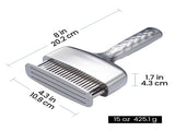 Gourmet Easy Meat Tenderizer Tool, Ultra Sharp Stainless Steel Needle Blades, Non-slip Long Handle V1376-MEATNEDLUX
