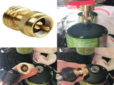 Solid Brass Steak Saver Propane Tank Adapter 1lb to 20lb Grill Bottle Converter Smile Home V1189-LWWAL-20260327-04438