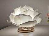 White Elegant Lotus Flower Table Lamp - Decorative Bedside Night Light for Bedroom Ambiance V888-ELOSUNG27276