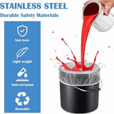 Paint Strainer for 5 Gallon Bucket, 2 Pack Stainless Steel Fine Mesh Screen, Reusable Filter, V1370-AZ4-07652