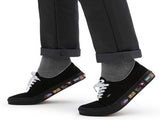 Vans Mens Era Market Canvas Casual Sneakers Shoes Skateboard - Black/Neon V563-VNA5JMLB0K-BLK-US6