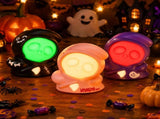 3 Pack Halloween Decorations, Grim Reaper Night Light, Friction Powered Pull Back Party Decor, V1107-124-29610-TRI-94MM