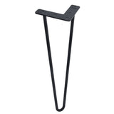 4Pcs Black Iron Table Desk Legs Home Accessories for DIY Handcrafts Furniture 16inch V1294-YM0901-JY01801-03