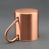 Hand Polished Pure Copper Straight Drinking Mug, Rolled Rim Insulated Cup Matching Copper Mug And V1366-AZ2-W-16878