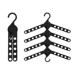 50X Plus Hanger Multiple Clothes Rack Organizer Foldable 10 Holes BLACK V274-GM-CLHANG-NS20-BK