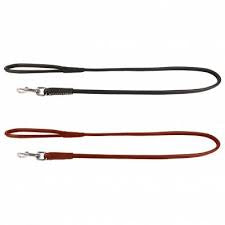 Waudog Leather Dog Clip Leash 8MM RND BROWN 183CM V256-WD2180-6