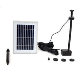 Samland 6V 200LPH Solar Pump with Battery Backup Panel for Small Pond Fountain Feature V1060-P003B