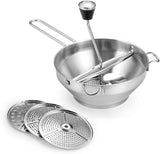 Rotary Food Mill Potato Ricer with 3 Interchangeable Disks, Great for Making Puree or Soups of V1370-AZ4-05257