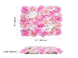 3D Flower Wall Panel, 12 PCS 15 x 15 inch, Artificial Floral Wall Background Mesh Backing V952-PJSRZZWQ12PCUTY5VV0