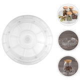 Kitchen Rotating Tray Turntable Acrylic Transparent 2Pcs V1192-AZ-W-30241