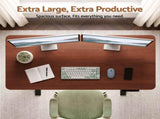 Artiss Electric Standing Desk Height Adjustable Table 120cm Walnut Black HASD-B-S2522R-120-BKWA