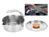 Stainless Steel Kettle Portable Folding Coffee Tea Pot for Outdoor Barbecue Camping Picnic V1294-YM0901-3111200245811