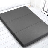 Giselle Bedding Foldable Mattress Folding Foam Double Grey FOAM-MFM-TRIO-DOU-GY
