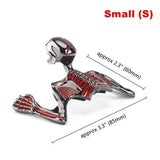 Chopper Headlight Visor Skeleton Ornament Mudguard Helmet Skull Decorative Helmet Visor Figure Graph V1369-AZ3-W-02309
