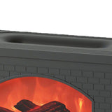 270ml Mist Humidifier Simulated Fireplace Design Power Off Protection Fire Diffuser for Home Black V1294-YM0521-3113230006811