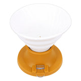 Pour Over Coffee Dripper Heat Proof Portable Ceramic Immersion Dripper for Manual Brew Maker Yellow V1294-YM0901-3118250197912