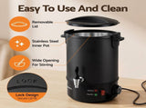 Devanti 6L Wax Melter Candle Making 1520W Melting Pot Furnace Quick Pour Spout Soy Soap WAX-07-6L-BK