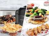 Stainless Steel Grilling Rack for Air Fryers Plated Silver Dehydration Function Mesh Design V1369-AZ3-W-23458