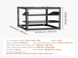 10U Open Frame Network Rack, 585 mm Depth, Wall Mounted or Floor Standing Server Rack, Heavy Duty 4 V952-KFSJJHS10UW2AL07C001V0