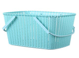 Shower Caddy Bin Strong Plastic Large Opening Smoothing Handle Draining Holes Shower Basket for V1294-YM0901-3117230401211