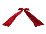 Xmas Tree Topper Bow 5.9FT Large Xmas Velvet Bow Decoration for Holiday Party Garland Front Door V1294-YM0901-3115250090611