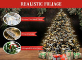 Christabelle 2.3m Snowy Dorchester Pre-Lit Christmas Tree with 1198 Tips 112_NATSD75