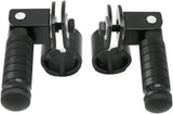 2 Pieces, Folding Motorcycle Footrests, 90 Degree Foldable Rear Pedal Steps with 31-33 mm Clamp, V1189-LC-QP-00723