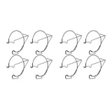 8pcs Railing Plant Pot Holder Iron Rack Floating Garden Flower Pot Stand Baskets Shelf for Outdoor V1294-YM0901-3111240144211