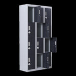 12-Door Locker for Office Gym Shed School Home Storage - 3-Digit Combination Lock V63-839031